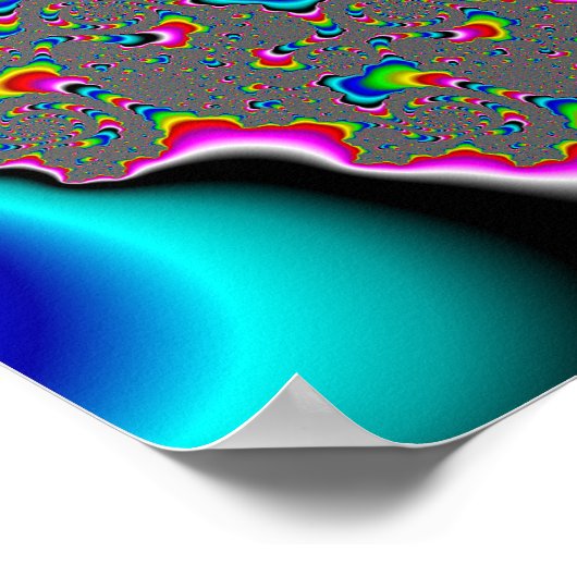 Poster Rainbow Universe - Fractal Art (Coin)