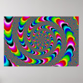 Poster Rainbow Universe - Fractal Art (Devant)