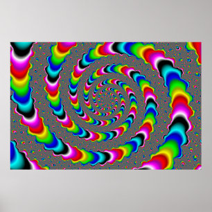 Poster Rainbow Universe - Fractal Art