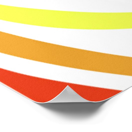 Poster Rainbow Zebra (Coin)