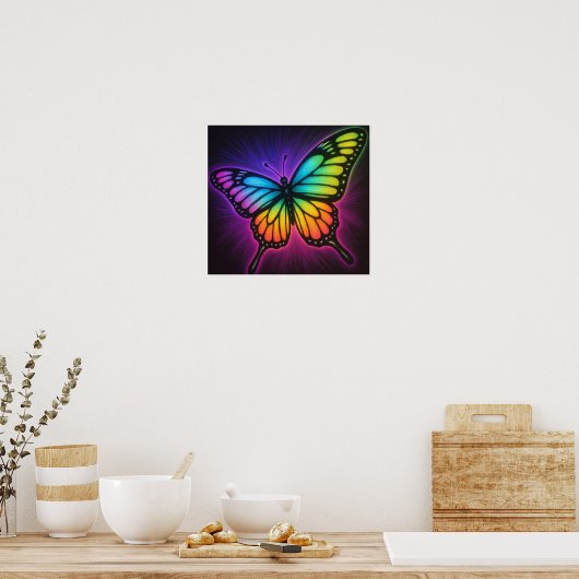 Poster RainbowButterfly (Cuisine)