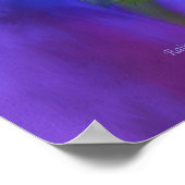 Poster Raindrings Sur Lavender Rose Poster/Imprimer (Coin)