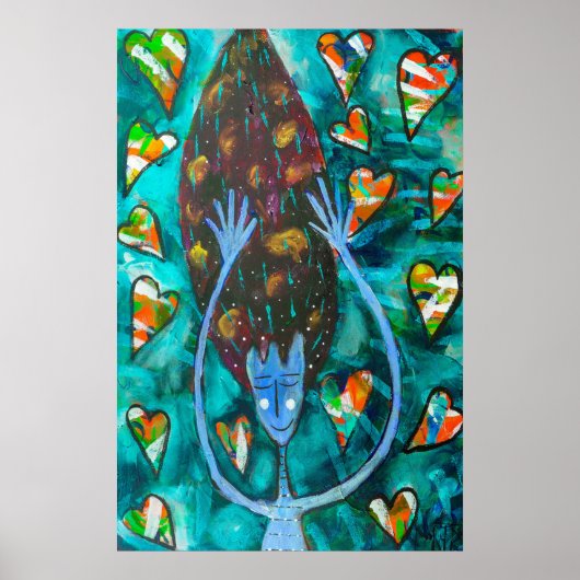 poster "Raining Love" (Voorkant)