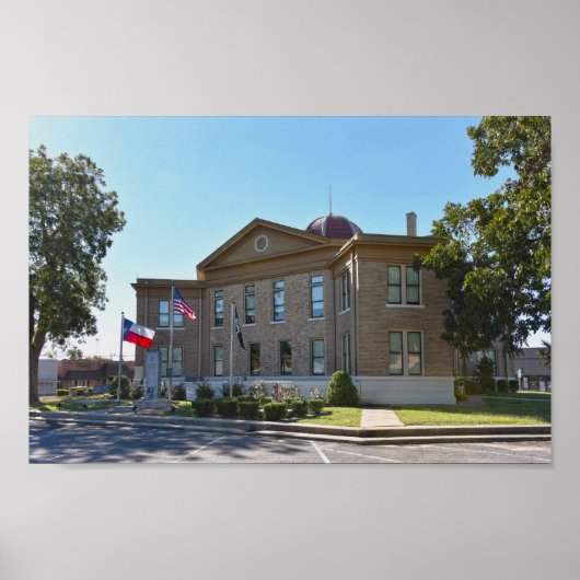 Poster Rains County, Texas, Courthouse (Devant)