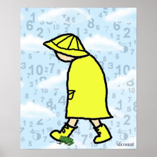 Poster Rainy Day Boy Print