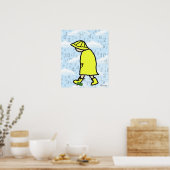 Poster Rainy Day Boy Print (Cuisine)