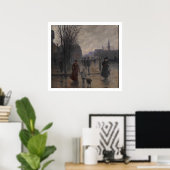 Poster Rainy Evening on Hennepin Avenue, c.1902 (Bureau à domicile)