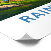 Poster Rainy Lake Minnesota - Imprimer (Coin)