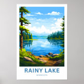 Poster Rainy Lake Minnesota - Imprimer (Devant)
