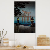 Poster Rainy Miyajima par Tsuchiya Koitsu (Cuisine)