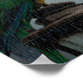 Poster Rainy Romance with Parrot – Parrot on Lamp in Rain (Coin)