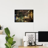 Poster Rainy Trafalgar Carré (Bureau à domicile)