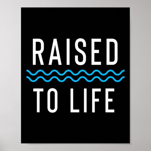 Poster Raised To Life New Christian Baptism 1  (Devant)