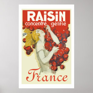 Poster Raisin (Vintage french ad)