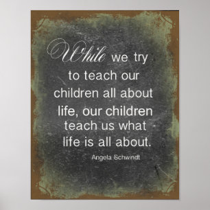 Poster Raising Children Quote