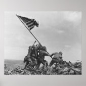 Poster Raising the Flag on Iwo Jima By Joe Rosenthal (Devant)