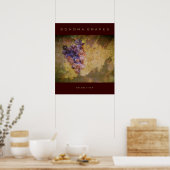 Poster Raisins de Sonoma sur la vigne (Cuisine)