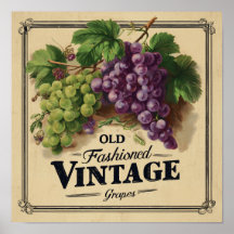 Raisins de style ancien, vin violet et noir