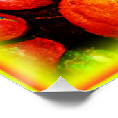 Poster Raisins, Lime, Orange, Fruits de pomme. Commandez  (Coin)