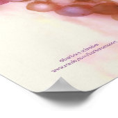 Poster raisins pourpres, aquarelle (Coin)