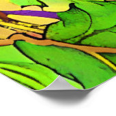 Poster Raisins pourpres sur un Grapevine (Coin)