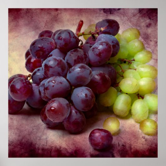 Poster Raisins Rouge Et Vert (Devant)