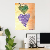 Poster Raisins sauvages (Bureau à domicile)