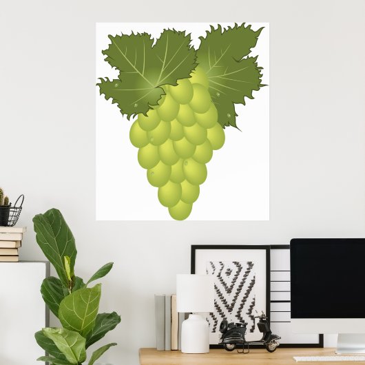 Poster Raisins verts (Bureau à domicile)