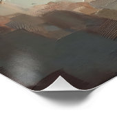 Poster Raisins violets sur la peinture à l'huile de vigne (Coin)