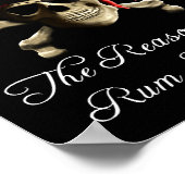 Poster Raison Pour Laquelle Le Rhum Est Partis Pirate Sku (Coin)