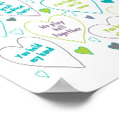 Poster Raisons I Love You Mère's Day Cadeau (Coin)