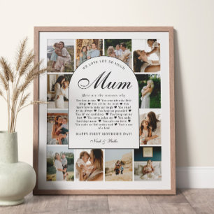 Poster Raisons pour lesquelles nous vous aimons Maman Gri