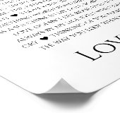 Poster Raisons que nous aimons à votre sujet 90,80 70, 60 (Coin)