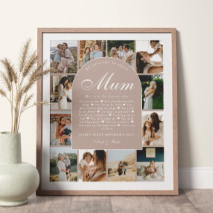 Poster Raisons Rose Poussiéreux pour lesquelles on t'aime