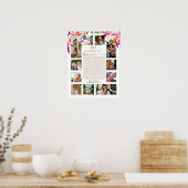 Poster raisons roses pourquoi nous vous aimons 60 choses  (Cuisine)