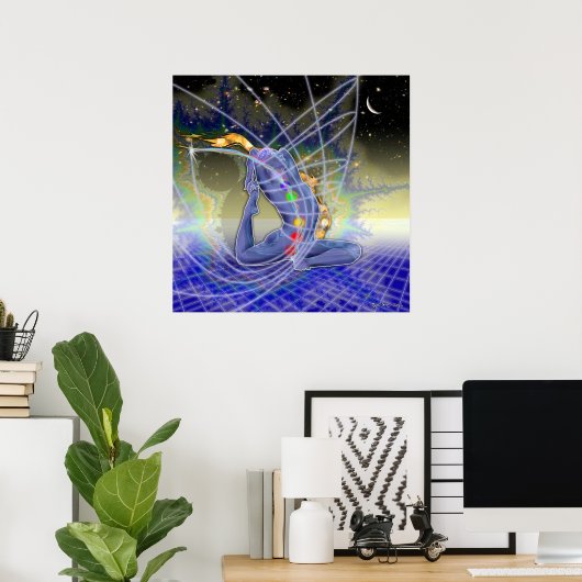 Poster Raja Kapotasana Visualisation (Bureau à domicile)