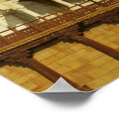 Poster Rajasthan, Inde Une femme debout et accienne (Coin)