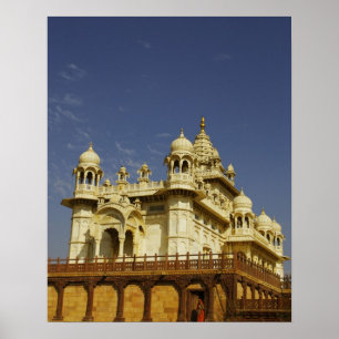 Poster Rajasthan, Inde Une femme debout et accienne