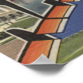 Poster Raleigh, Caroline du Nord - Scènes de grandes lett (Coin)