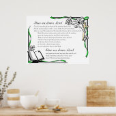 Poster ralentis-moi Seigneur (Cuisine)