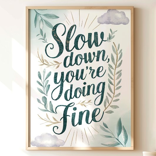 Poster Ralentissez, vous faites de l'impression fine d'ar