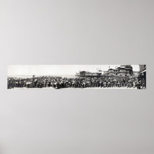 POSTER RALLY DE MOTO DE VENISE BEACH 1911