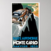 Poster Rallye Automobile Monte Carlo (Devant)