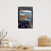 Poster Rallye Monte Carlo Monaco Vintage voyage (Cuisine)