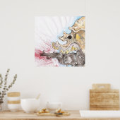 Poster Ralph steadman (Cuisine)