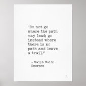 Poster Ralph Waldo Emerson (Devant)