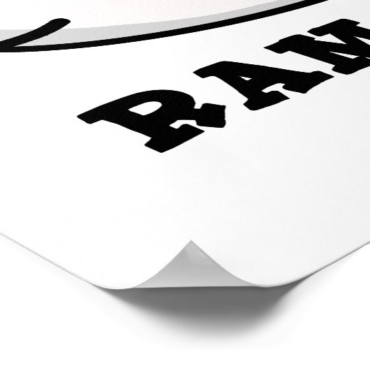 Poster Ram-bao Drôle Soldat Dimsun Pun (Coin)