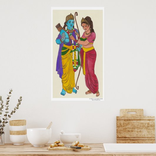 Poster Ram & Sita (Cuisine)