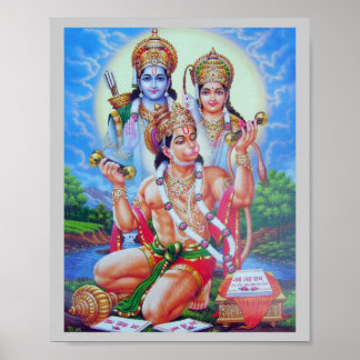 Poster Ram-Sita-Hanumana