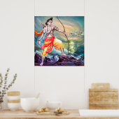 Poster Rama vainc l'océan par V Sapar (Cuisine)
